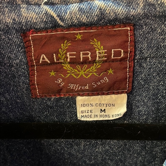 Vintage Alfred Dunner Denim Jacket with Embroidered Collar - Picture 2 of 3